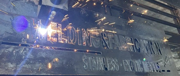 Custom CNC plasma cut logo