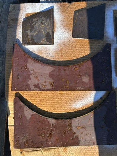 Custom CNC plasma cut industrial plate part