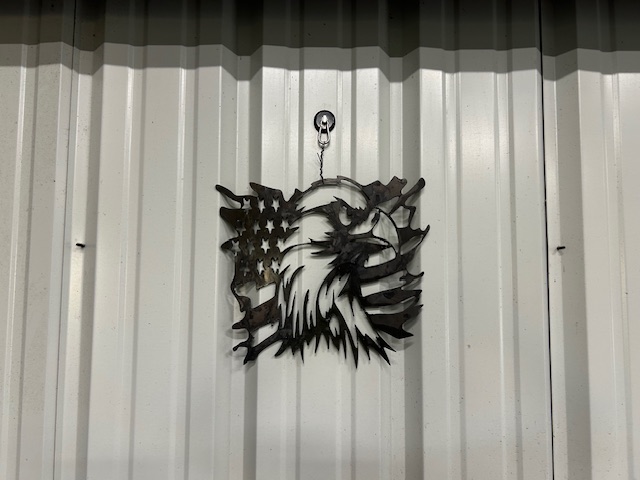 Flag and eagle wall art